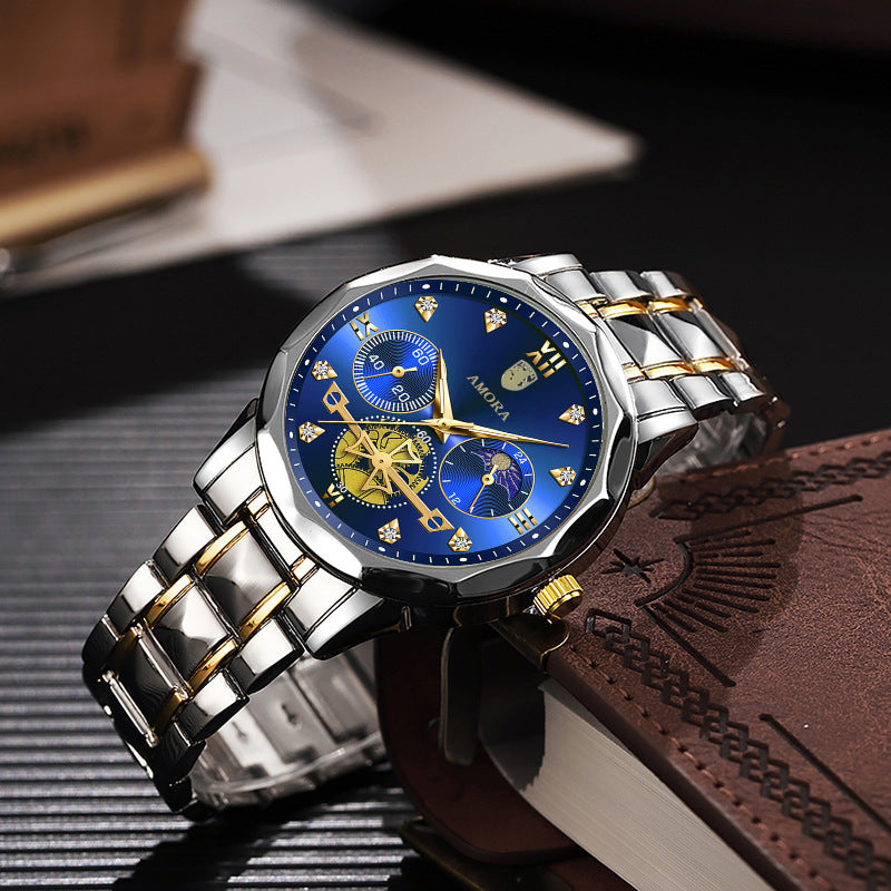 Spot delivery Non-mechanical fully Automatic movement  watch men