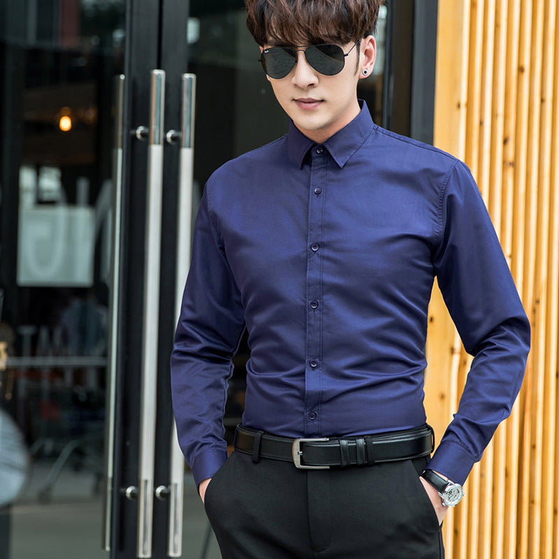 Plus size business men's  shirt  Long sleeves shirt