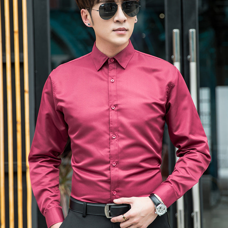 Plus size business men's  shirt  Long sleeves shirt