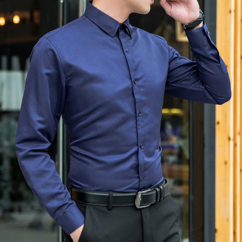 Plus size business men's  shirt  Long sleeves shirt