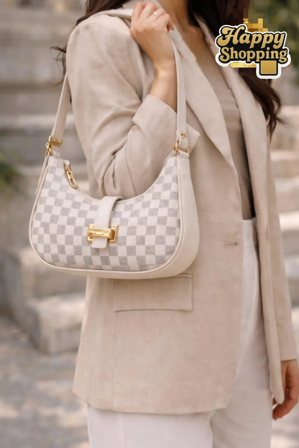Louis Vuitton stylish shoulder bag multi colour texture  Rexine women