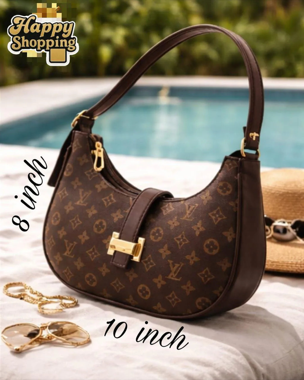 Louis Vuitton stylish shoulder bag multi colour texture  Rexine women