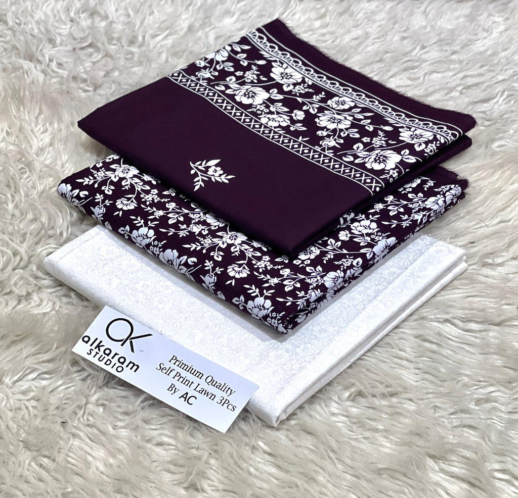 (Noor collection)ALKARAM*Eid Collection luxury printed