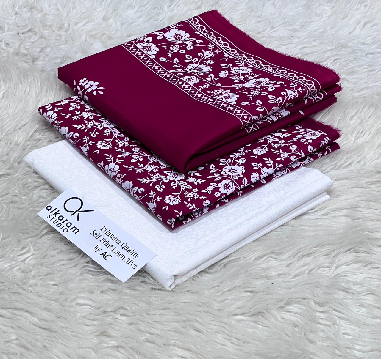 (Noor collection)ALKARAM*Eid Collection luxury printed