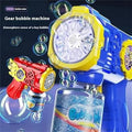 (Mkz)Kids Bubble Gun with LED Light & 100ML Solution