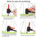 (Mkz)Portable Air Pump with Gauge & French Handle