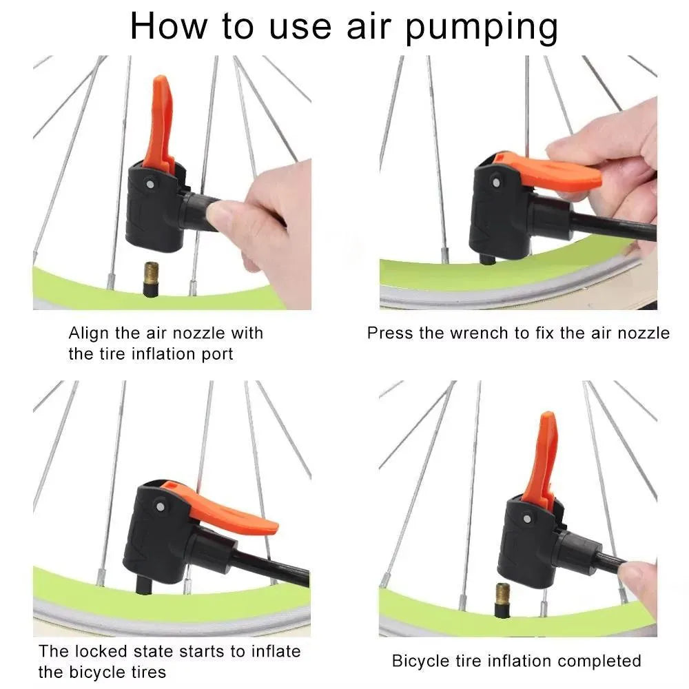 (Mkz)Portable Air Pump with Gauge & French Handle