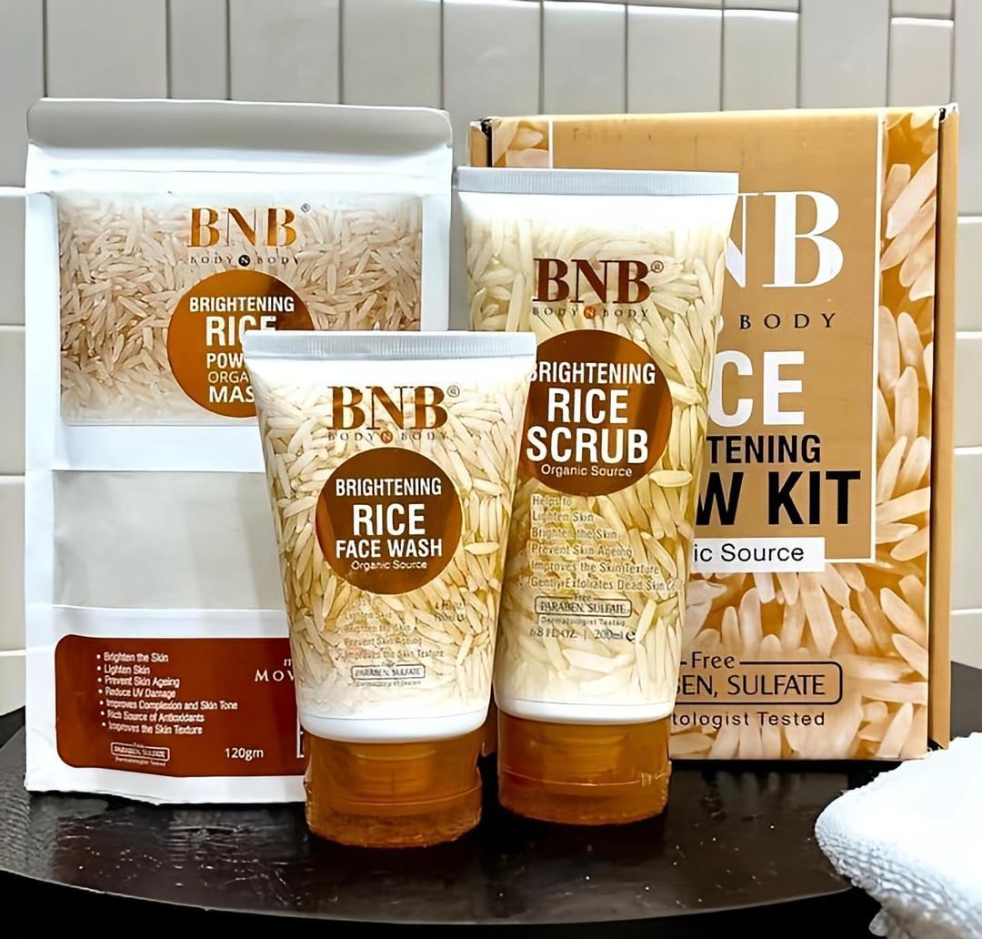 (Mkz)Rice Extract Glow Kit for All Skin Types