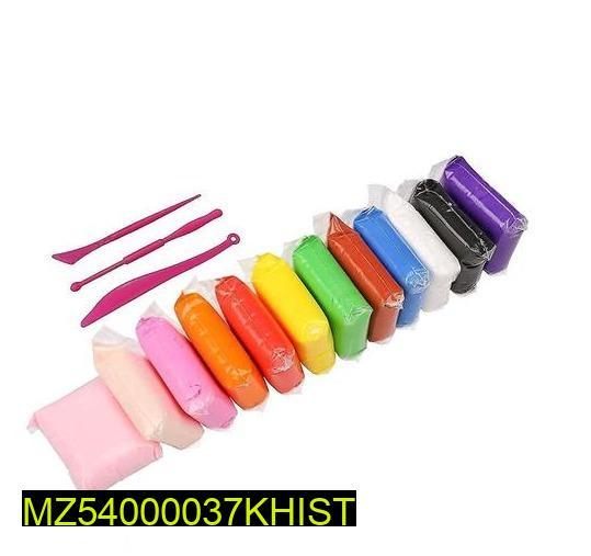 12 Color Fomic Clay Play Dough Set with Tools