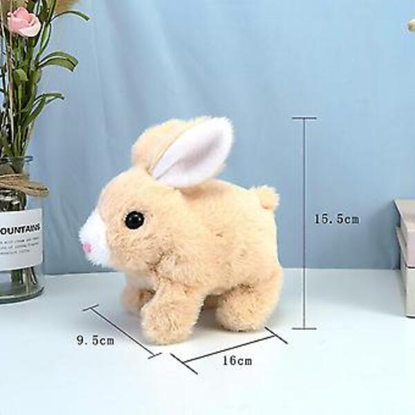 (Mkz)Plush Walking Rabbit Toy for Kids 1-10 Years