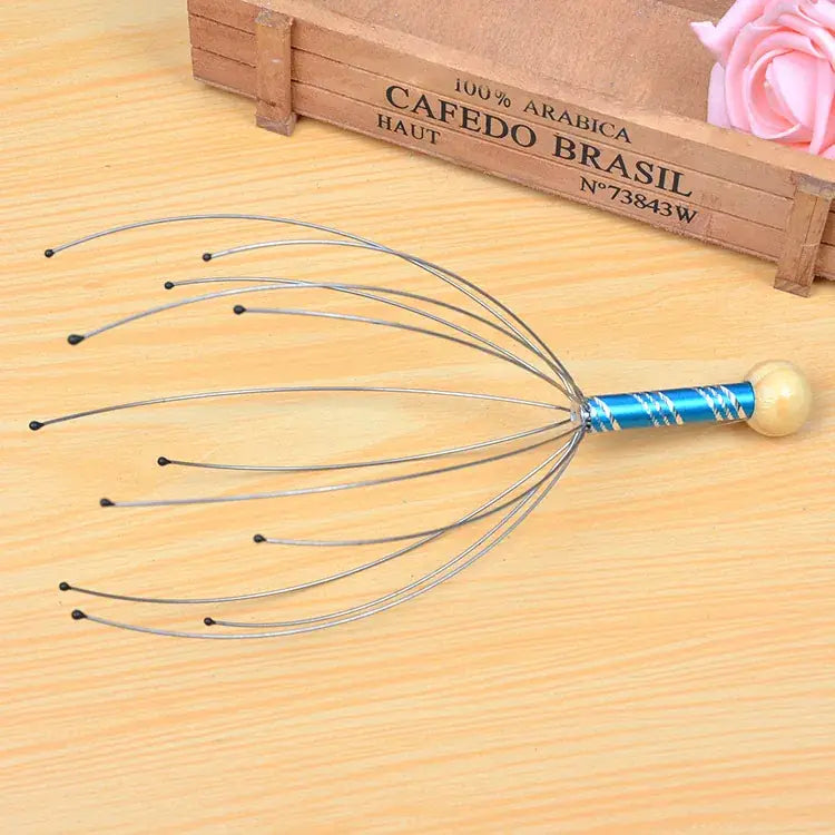 (Mkz)Cross Border Head Massager Octopus Head Soul Extractor Metal
