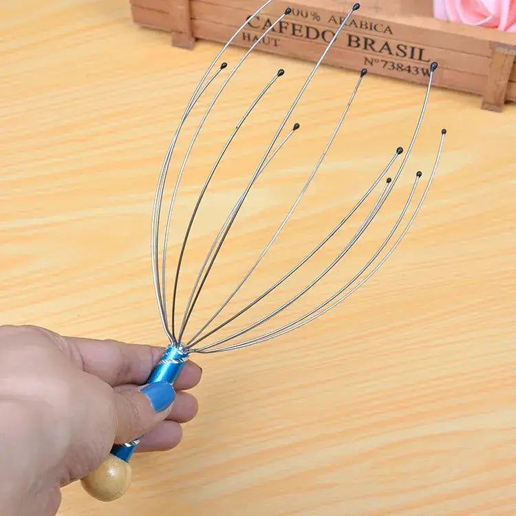 (Mkz)Cross Border Head Massager Octopus Head Soul Extractor Metal