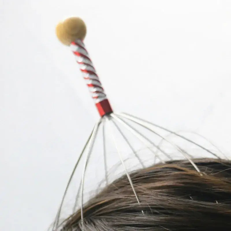 (Mkz)Cross Border Head Massager Octopus Head Soul Extractor Metal