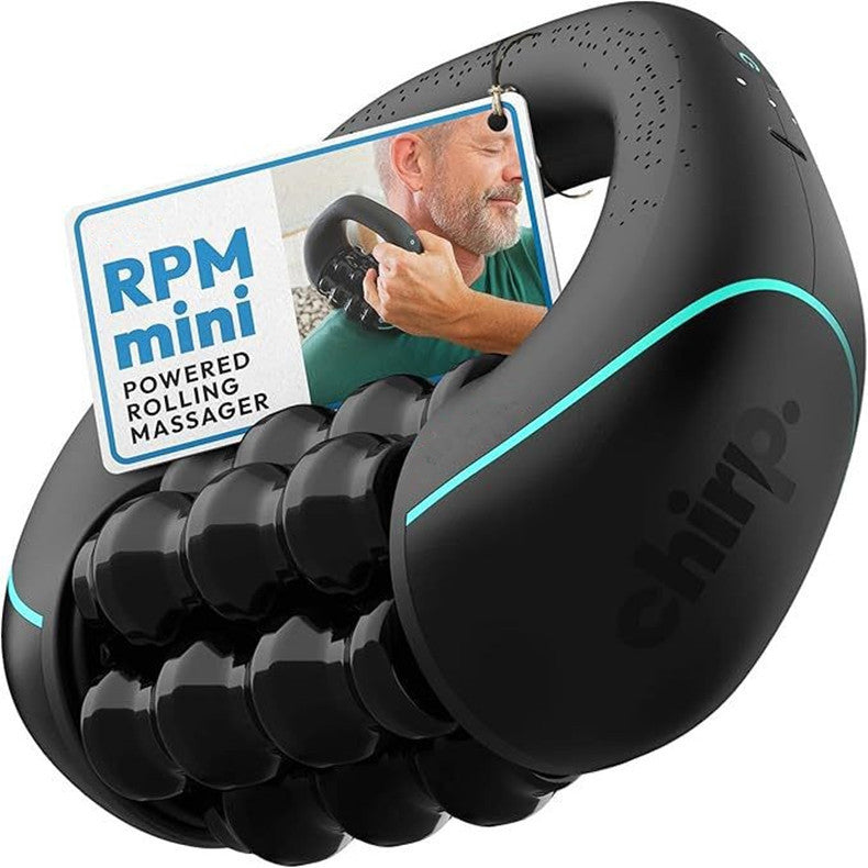 Mini Rolling Percussive Massager Whole Body Fatigue Relief Deep Tissue And Muscle Recovery Rechargeable Powerful 3-Speed Spin